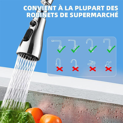 Nubilous Tap Extender for Kitchen Sink Flexible Faucet with Tap Extension for Convenient Use Upgrade Your Kitchen Sink with Flexible Tap for Easy Access