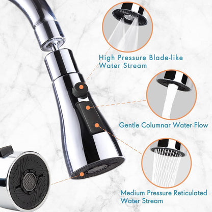 Nubilous Tap Extender for Kitchen Sink Flexible Faucet with Tap Extension for Convenient Use Upgrade Your Kitchen Sink with Flexible Tap for Easy Access